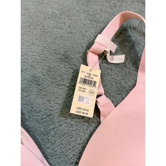 Aerie Sunnie Wireless Bra Blush Pink 32C NWT - Picture 3 of 6